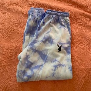 NWT Playboy x Missguided tie dye joggers